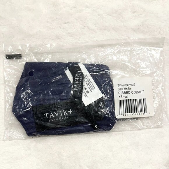 NWT Tavik Chloe Mini Cutout Swim Bottom Ribbed Cobalt - XS - Picture 4 of 7
